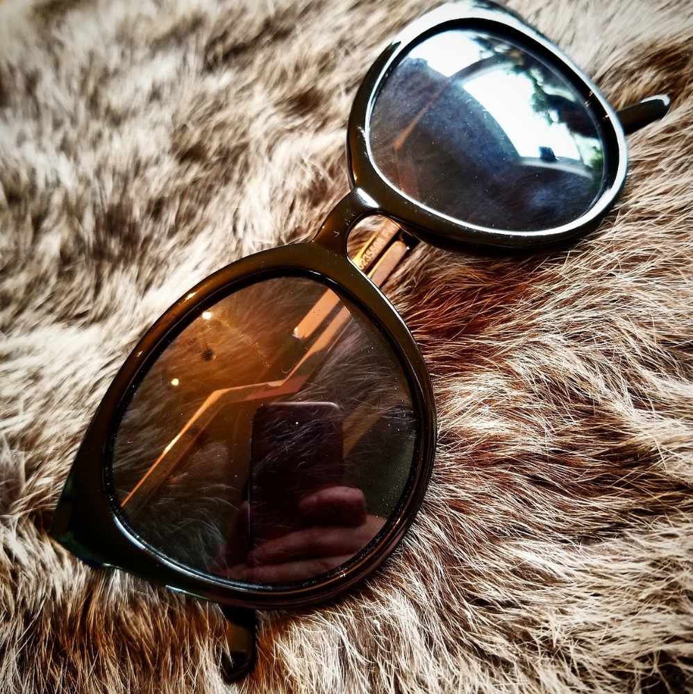 Black and Gold Sunglasses